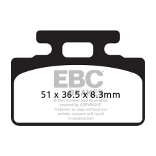 ТОРМОЗНЫЕ КОЛОДКИ Ebc (17200411) карбон SFAC SERIES FIBER