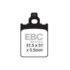 ТОРМОЗНЫЕ КОЛОДКИ Ebc (17200415) карбон SFAC SERIES FIBER