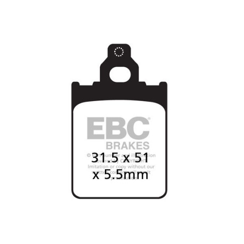 ТОРМОЗНЫЕ КОЛОДКИ Ebc (17200415) карбон SFAC SERIES FIBER