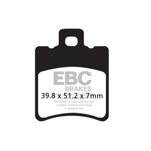 ТОРМОЗНЫЕ КОЛОДКИ Ebc (17200416) карбон SFAC SERIES FIBER