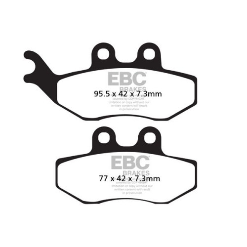 ТОРМОЗНЫЕ КОЛОДКИ Ebc (17200417) карбон SFAC SERIES FIBER