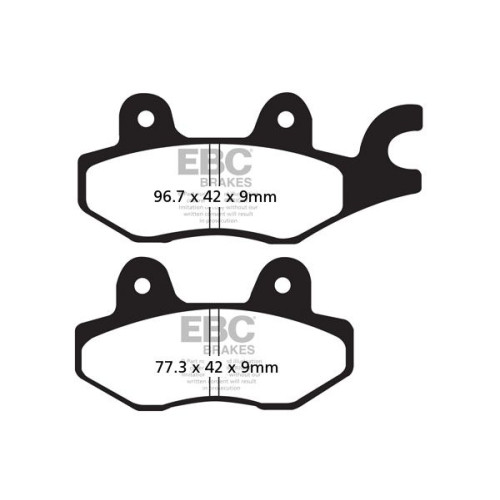 ТОРМОЗНЫЕ КОЛОДКИ Ebc (17200419) карбон SFAC SERIES FIBER