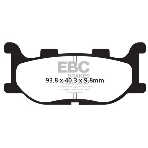 ТОРМОЗНЫЕ КОЛОДКИ Ebc (17200420) карбон SFAC SERIES FIBER