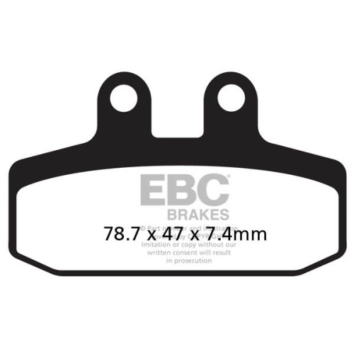 ТОРМОЗНЫЕ КОЛОДКИ Ebc (17200424) карбон SFAC SERIES FIBER