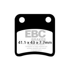 ТОРМОЗНЫЕ КОЛОДКИ Ebc (17200425) карбон SFAC SERIES FIBER