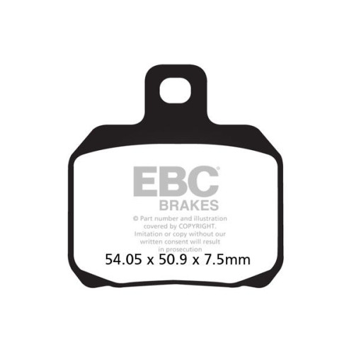 ТОРМОЗНЫЕ КОЛОДКИ Ebc (17200427) карбон SFAC SERIES FIBER