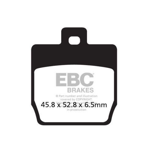 ТОРМОЗНЫЕ КОЛОДКИ Ebc (17200428) карбон SFAC SERIES FIBER