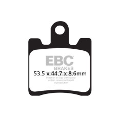 ТОРМОЗНЫЕ КОЛОДКИ Ebc (17200430) карбон SFAC SERIES FIBER