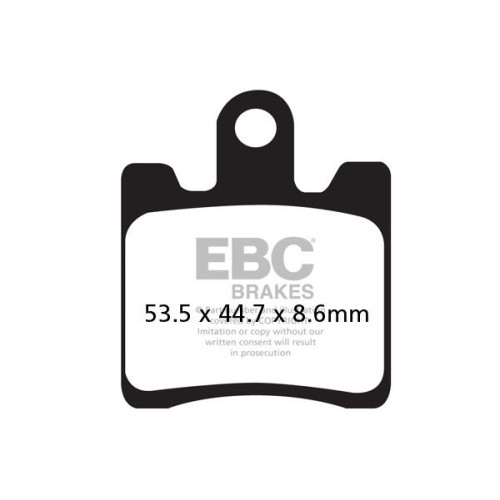 ТОРМОЗНЫЕ КОЛОДКИ Ebc (17200430) карбон SFAC SERIES FIBER