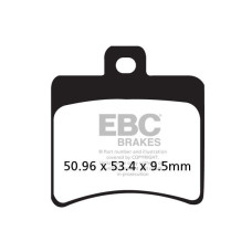 ТОРМОЗНЫЕ КОЛОДКИ Ebc (17200431) карбон SFAC SERIES FIBER