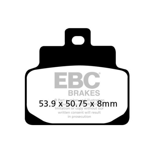 ТОРМОЗНЫЕ КОЛОДКИ Ebc (17200432) карбон SFAC SERIES FIBER