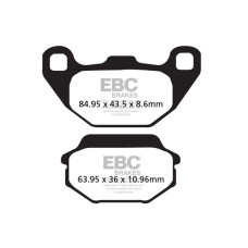ТОРМОЗНЫЕ КОЛОДКИ Ebc (17200433) карбон SFAC SERIES FIBER