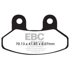 ТОРМОЗНЫЕ КОЛОДКИ Ebc (17200434) карбон SFAC SERIES FIBER