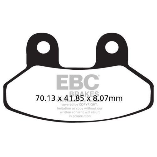 ТОРМОЗНЫЕ КОЛОДКИ Ebc (17200434) карбон SFAC SERIES FIBER