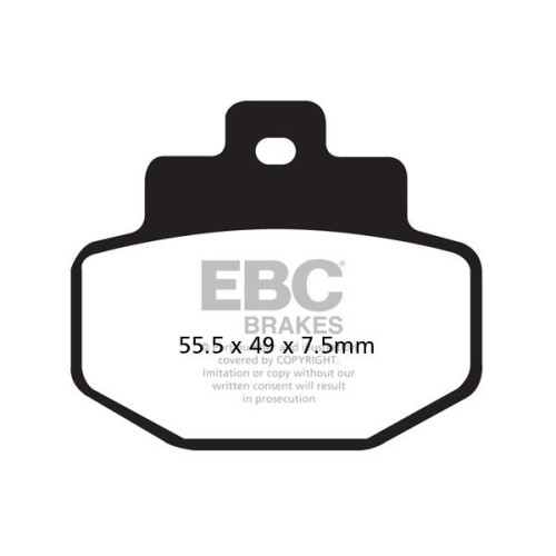 ТОРМОЗНЫЕ КОЛОДКИ Ebc (17200436) карбон SFAC SERIES FIBER