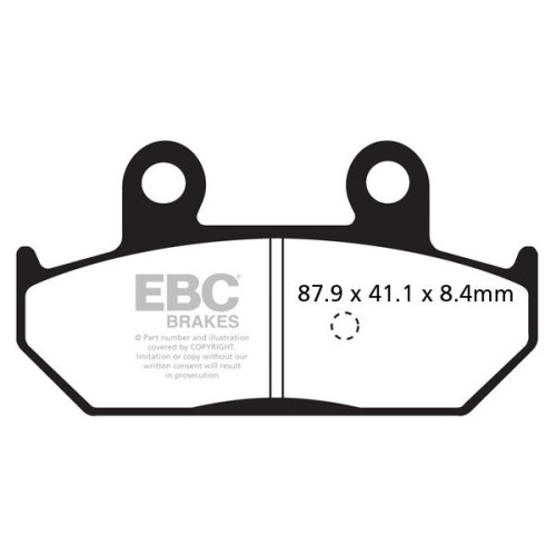 ТОРМОЗНЫЕ КОЛОДКИ Ebc (17200446) карбон SFAC SERIES FIBER