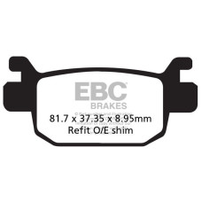 ТОРМОЗНЫЕ КОЛОДКИ Ebc (17200448) карбон SFAC SERIES FIBER