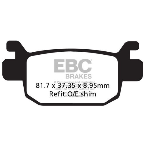 ТОРМОЗНЫЕ КОЛОДКИ Ebc (17200448) карбон SFAC SERIES FIBER