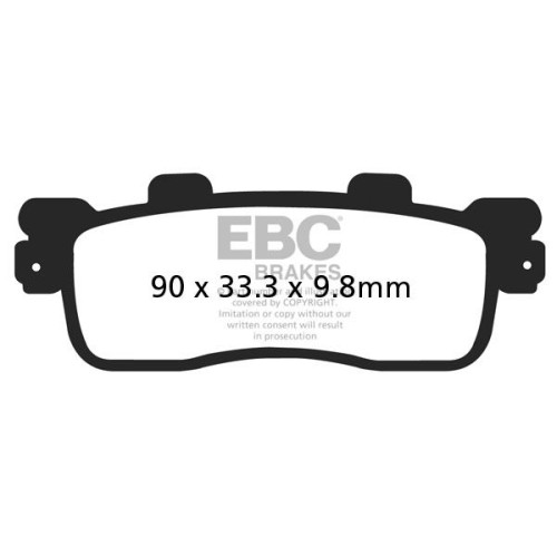 ТОРМОЗНЫЕ КОЛОДКИ Ebc (17200453) карбон SFAC SERIES FIBER