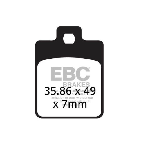 ТОРМОЗНЫЕ КОЛОДКИ Ebc (17200454) карбон SFAC SERIES FIBER