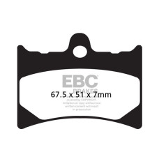 ТОРМОЗНЫЕ КОЛОДКИ Ebc (17200482) карбон ENDURO FA-TT SERIES FIBER