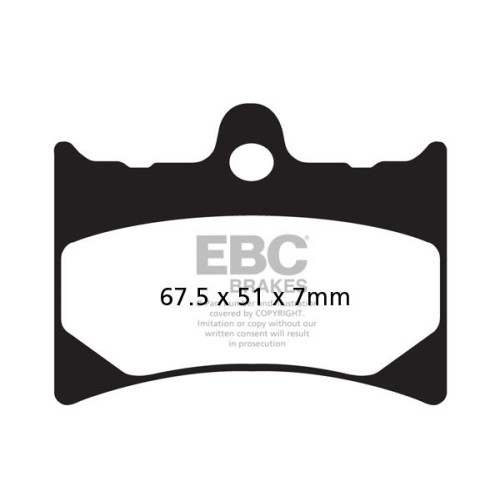 ТОРМОЗНЫЕ КОЛОДКИ Ebc (17200482) карбон ENDURO FA-TT SERIES FIBER