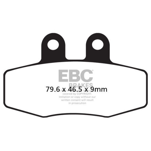 ТОРМОЗНЫЕ КОЛОДКИ Ebc (17200483) ORGANIC STREET FA SERIES ORGANIC