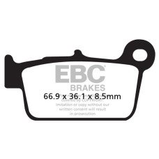 ТОРМОЗНЫЕ КОЛОДКИ Ebc (17200486) карбон ENDURO FA-TT SERIES FIBER