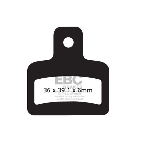 ТОРМОЗНЫЕ КОЛОДКИ Ebc (17200487) ORGANIC STREET FA SERIES ORGANIC