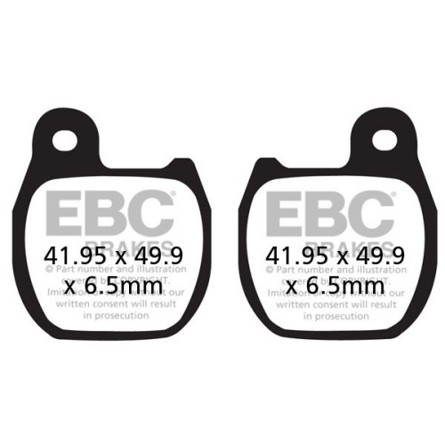 ТОРМОЗНЫЕ КОЛОДКИ Ebc (17200489) карбон ENDURO FA-TT SERIES FIBER