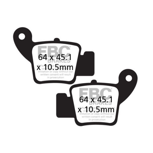 ТОРМОЗНЫЕ КОЛОДКИ Ebc (17200492) карбон ENDURO FA-TT SERIES FIBER