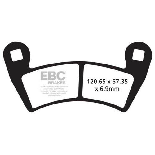 ТОРМОЗНЫЕ КОЛОДКИ Ebc (17200532) карбон ENDURO FA-TT SERIES FIBER ТОРМОЗНЫЕ КОЛОДКИ Ebc (17200532) карбон ENDURO FA-TT SERIES FIBER