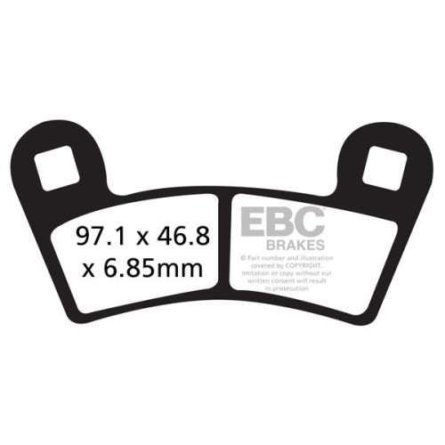 ТОРМОЗНЫЕ КОЛОДКИ Ebc (17200533) карбон ENDURO FA-TT SERIES FIBER ТОРМОЗНЫЕ КОЛОДКИ Ebc (17200533) карбон ENDURO FA-TT SERIES FIBER
