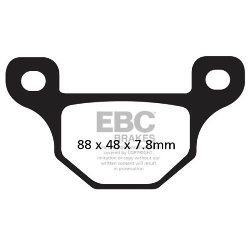ТОРМОЗНЫЕ КОЛОДКИ Ebc (17200535) ORGANIC STREET FA SERIES ORGANIC