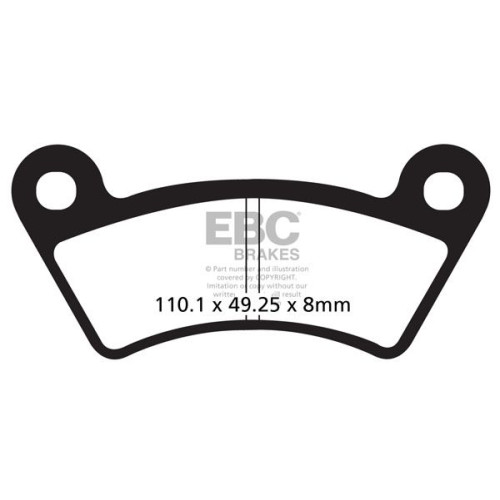 ТОРМОЗНЫЕ КОЛОДКИ Ebc (17200536) карбон ENDURO FA-TT SERIES FIBER