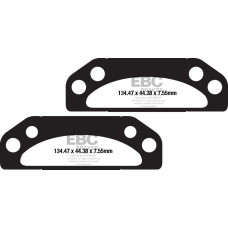 ТОРМОЗНЫЕ КОЛОДКИ Ebc (17200563) карбон FA-TT SERIES FIBER