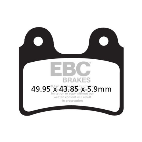 ТОРМОЗНЫЕ КОЛОДКИ Ebc (17200566) карбон ENDURO FA-TT SERIES FIBER ТОРМОЗНЫЕ КОЛОДКИ Ebc (17200566) карбон ENDURO FA-TT SERIES FIBER