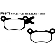 ТОРМОЗНЫЕ КОЛОДКИ Ebc (17200573) карбон ENDURO FA-TT SERIES FIBER