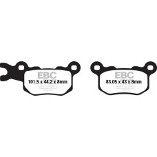 ТОРМОЗНЫЕ КОЛОДКИ Ebc (17200574) карбон ENDURO FA-TT SERIES FIBER