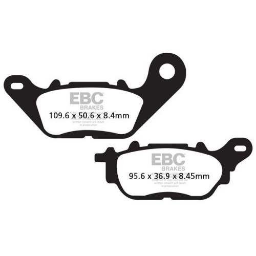 ТОРМОЗНЫЕ КОЛОДКИ Ebc (17200576) карбон SFAC SERIES FIBER