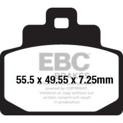 ТОРМОЗНЫЕ КОЛОДКИ Ebc (17200577) ORGANIC SFA SERIES ORGANIC