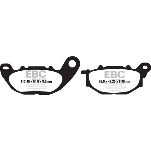 ТОРМОЗНЫЕ КОЛОДКИ Ebc (17200578) ORGANIC FA SERIES ORGANIC