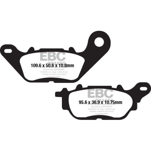 ТОРМОЗНЫЕ КОЛОДКИ Ebc (17200579) ORGANIC FA SERIES ORGANIC