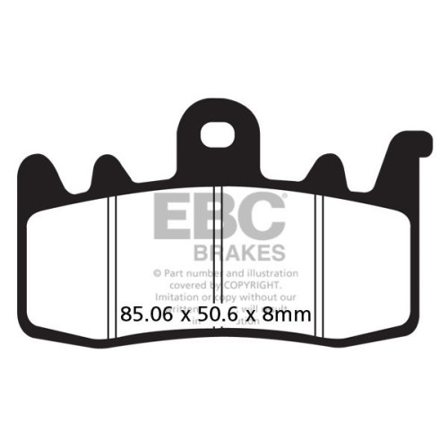 ТОРМОЗНЫЕ КОЛОДКИ Ebc (17200595) ORGANIC FA SERIES ORGANIC