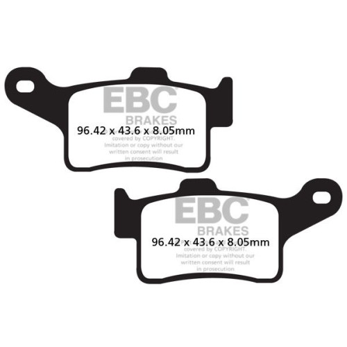 ТОРМОЗНЫЕ КОЛОДКИ Ebc (17200596) ORGANIC FA SERIES ORGANIC