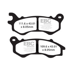 ТОРМОЗНЫЕ КОЛОДКИ Ebc (17200599) карбон SFAC SERIES FIBER
