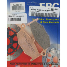 ТОРМОЗНЫЕ КОЛОДКИ Ebc (17210647) FA419HH FA-HH SERIES SINTERED METAL