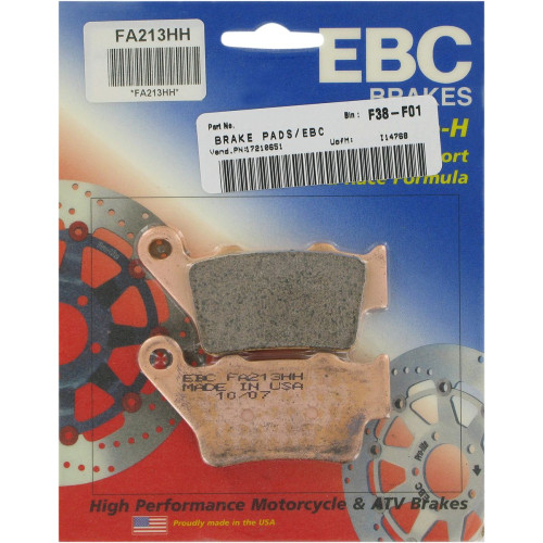 ТОРМОЗНЫЕ КОЛОДКИ Ebc (17210651) FA213HH FA-HH SERIES SINTERED METAL