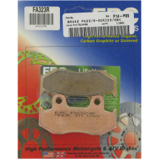 ТОРМОЗНЫЕ КОЛОДКИ Ebc (17210735) FA323R FA-R SERIES SINTERED METAL