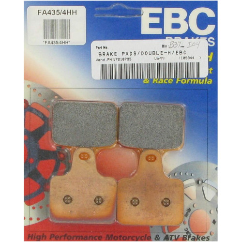 ТОРМОЗНЫЕ КОЛОДКИ Ebc (17210795) FA435/4HH FA-HH SERIES SINTERED METAL